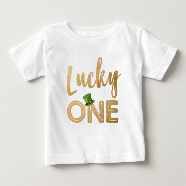 T-shirt Pour Bébé Lucky One St Patrick's Day T-shirt bébé bébé bébé (Devant)