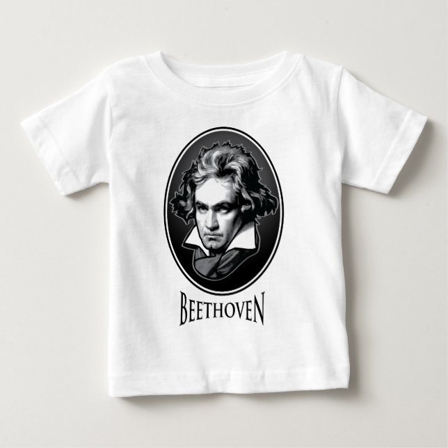T-shirt Pour Bébé Ludwig van Beethoven (Devant)