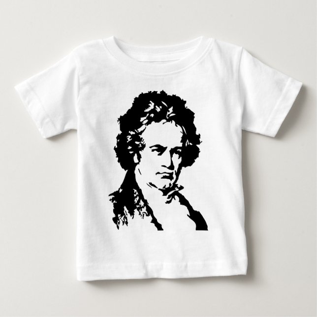 T-shirt Pour Bébé Ludwig van Beethoven (Devant)