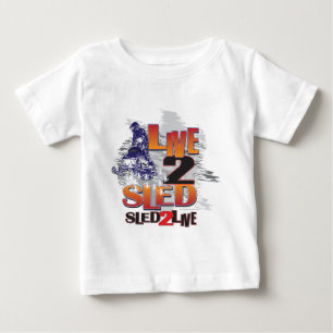 T-shirt Pour Bébé Luge 2 Vivre Vivre 2 Luger
