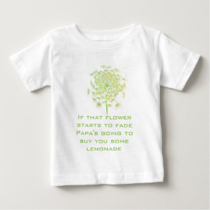 T-shirt Pour Bébé Lullabe Si Cette Fleur Fade Papa