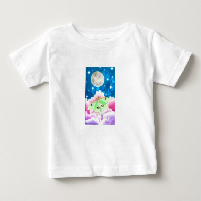 T-shirt Pour Bébé Luna Moth Baby (Devant)