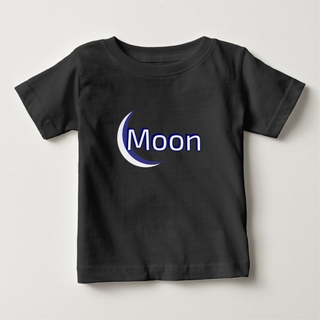 T-shirt Pour Bébé Lune (Devant)