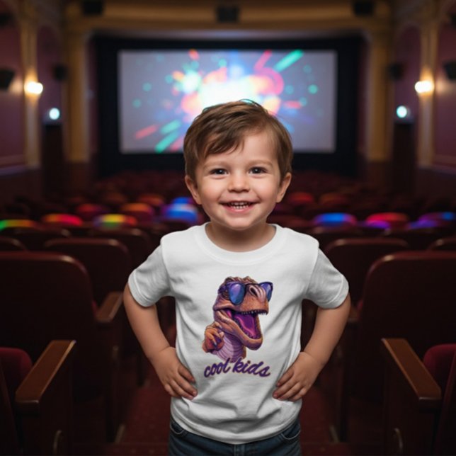 T-shirt Pour Bébé Lunettes de soleil de dinosaure T-Rex mignon pour  (Créateur téléchargé)