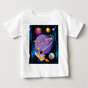 T-SHIRT POUR BÉBÉ L'UNIVERS EST À VOUS