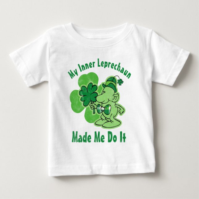 T-shirt Pour Bébé Lutin intérieur de plaid (Devant)