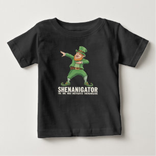 T-shirt Pour Bébé Lutin Shenanigator Dabbing Fête de la Saint-Patric