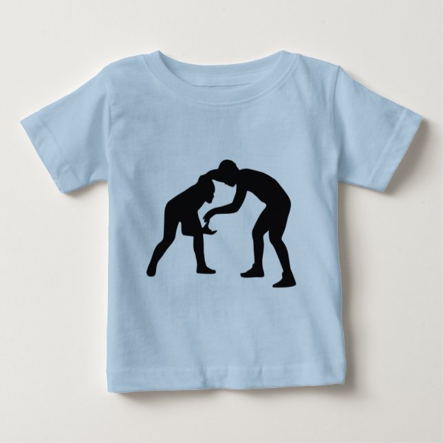 T-shirt Pour Bébé Lutte (Devant)