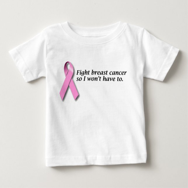 T-shirt Pour Bébé Lutter contre le cancer du sein (Devant)