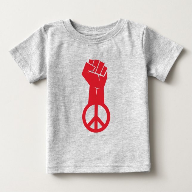 T-shirt Pour Bébé Lutter pour la paix (Devant)