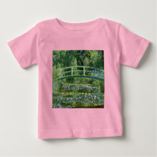 T-shirt Pour Bébé Lys à eau Claude Monet et pont japonais