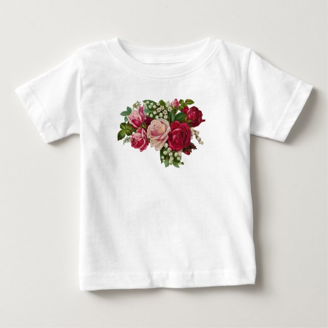 T-shirt Pour Bébé Lys victorienne classique de la vallée Romance (Devant)