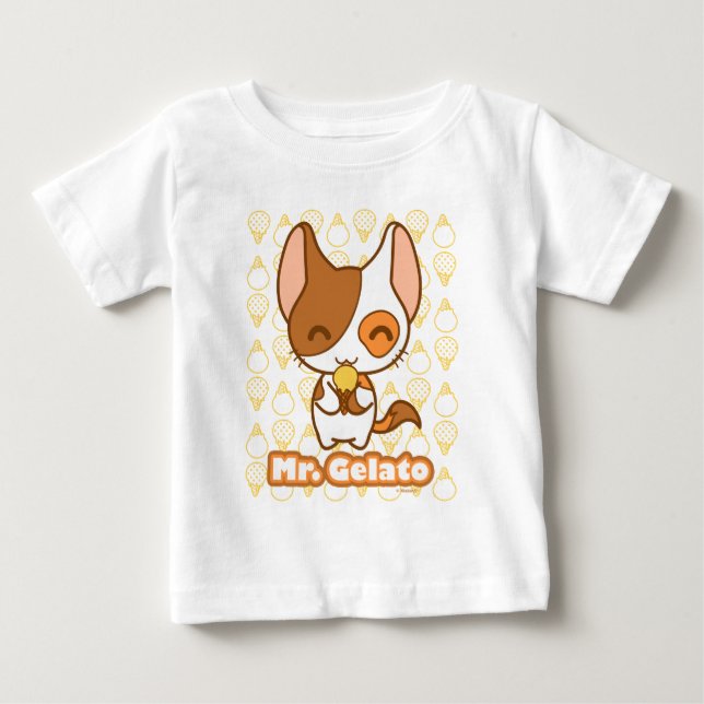 T-shirt Pour Bébé M. Gelato (Devant)