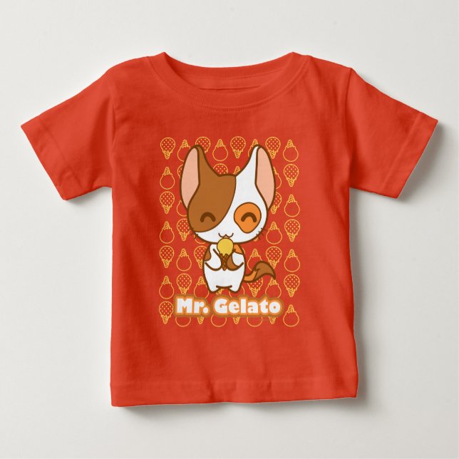 T-shirt Pour Bébé M. Gelato (Devant)