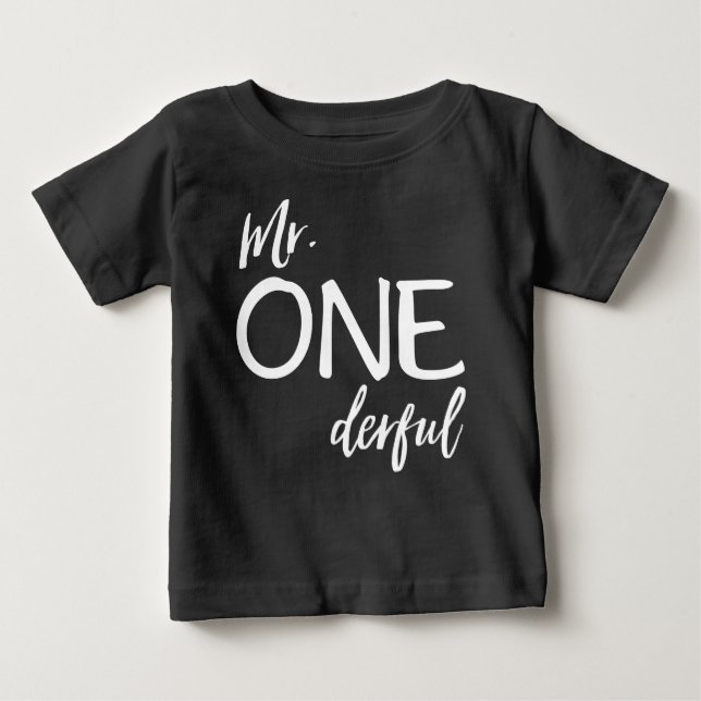 T-shirt Pour Bébé M. Onederful (Devant)