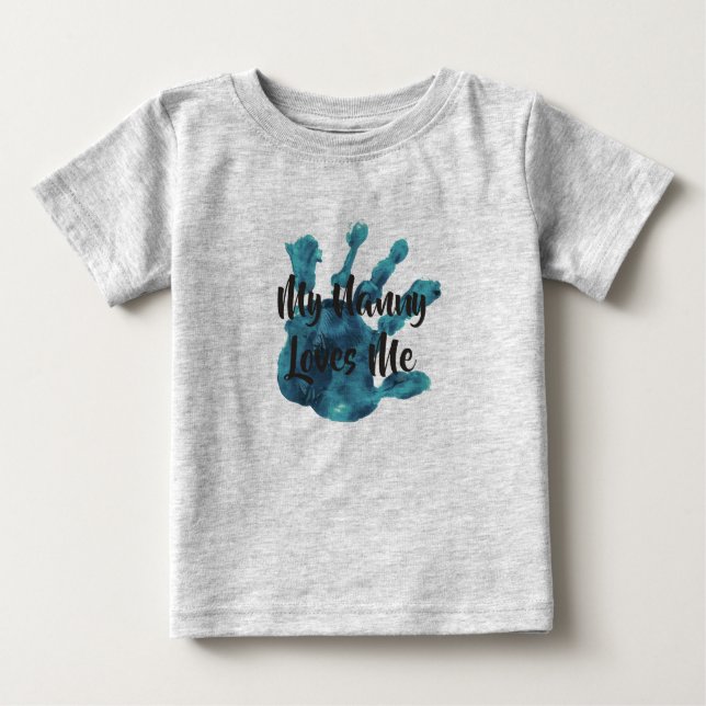 T-shirt Pour Bébé ma bonne d'enfants aime me8 (Devant)