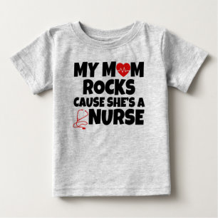 T-shirt Pour Bébé Ma cause de roches de maman elle est un bébé dr