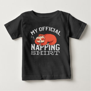 T-shirt Pour Bébé Ma chemise officielle de sieste Paresseux