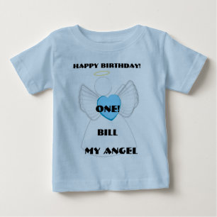 T-shirt Pour Bébé Ma ?ère Anniversaire-Personnaliser d'ange