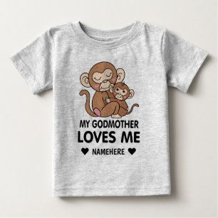 T-shirt Pour Bébé Ma Godmère m'aime