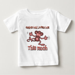 T-shirt Pour Bébé Ma grand-maman m'aime ce beaucoup