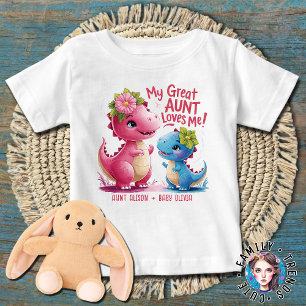 T-shirt Pour Bébé Ma Grande Tante M'Aime