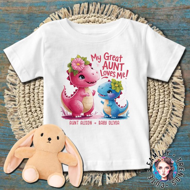 T-shirt Pour Bébé Ma Grande Tante M'Aime (Créateur téléchargé)