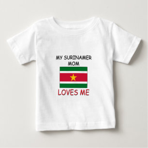 T-shirt Pour Bébé Ma maman de Surinamer m'aime