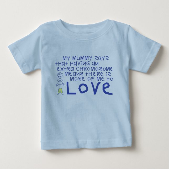 T-shirt Pour Bébé Ma maman dit (Devant)