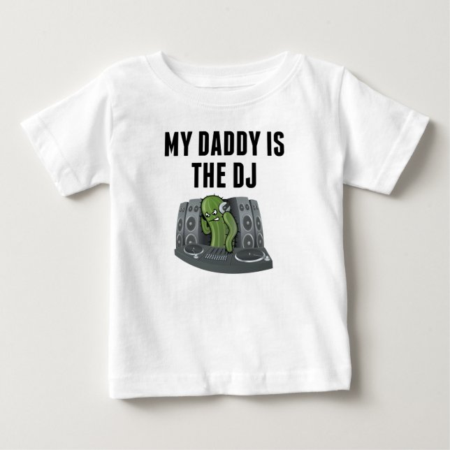 T-shirt Pour Bébé Ma maman est le DJ (Devant)