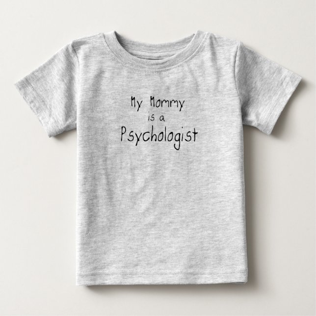 T-shirt Pour Bébé Ma maman est une psychologue (Devant)