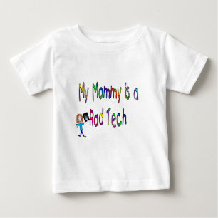 T-shirt Pour Bébé Ma maman est une Rad Tech (Chemises pour enfants)