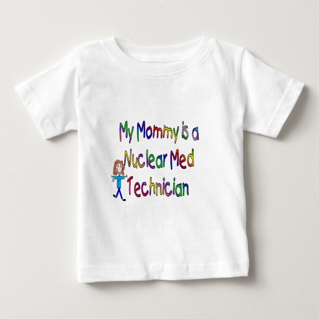 T-shirt Pour Bébé Ma maman est une technicienne nucléaire de Med (Devant)