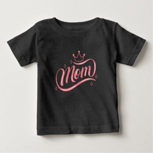 T-shirt Pour Bébé Ma maman maman maman maman princesse fille bébé am