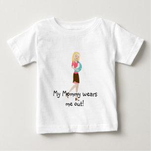 T-shirt Pour Bébé Ma maman me porte !