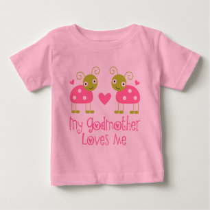 T-shirt Pour Bébé Ma marraine m'aime