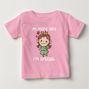 T-shirt Pour Bébé Ma Mère Dit Que Je Suis Spécial Cool