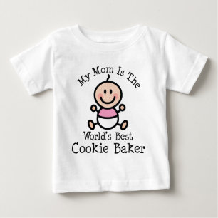 T-shirt Pour Bébé Ma Mère Est Le Meilleur Cookie Baker Du Monde