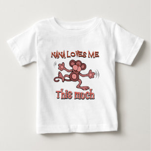T-shirt Pour Bébé Ma Nana m'aime ce beaucoup