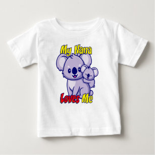 T-shirt Pour Bébé Ma Nana m'aime Koala