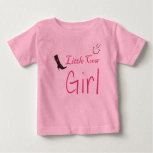 T-shirt Pour Bébé Ma petite cow girl