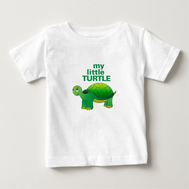 T-shirt Pour Bébé Ma petite tortue (Devant)
