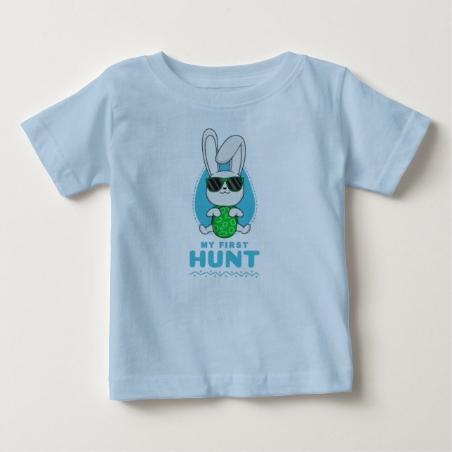 T-shirt Pour Bébé Ma première chasse de Pâques (Devant)