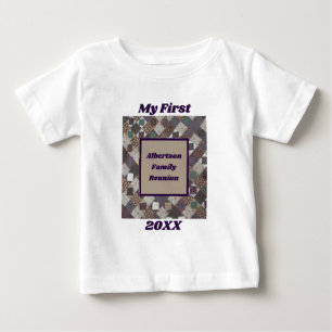 T-shirt Pour Bébé Ma première famille de garde-bouts de table de réu