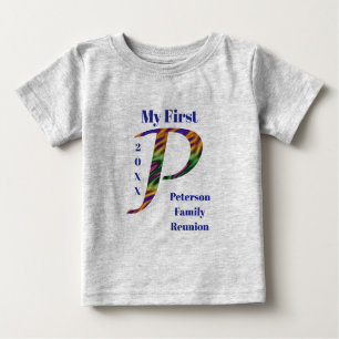 T-shirt Pour Bébé Ma première famille - Lettre de conservation de la