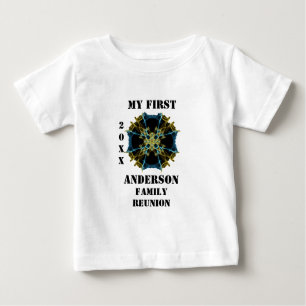 T-shirt Pour Bébé Ma première famille Réunion Kaleidoscope Keepsaké