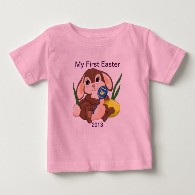 T-shirt Pour Bébé Ma première Pâques (Devant)