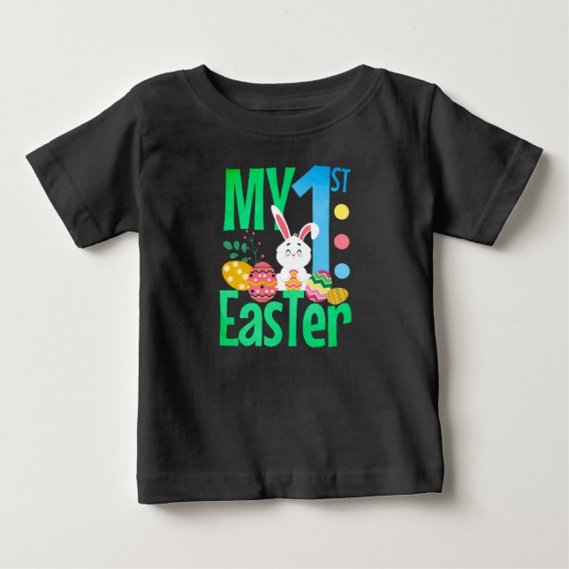 T-shirt Pour Bébé Ma première Pâques (Devant)