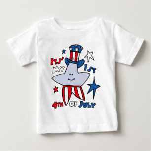 T-shirt Pour Bébé Ma première quatrième étoile
