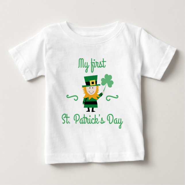 T-shirt Pour Bébé Ma première Saint Patrick (Devant)